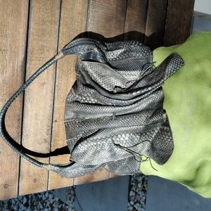 Carlos Falchi python snakeskin handbaf